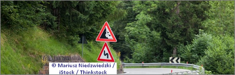 Achtung: Steinschlag